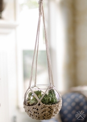 Pam Powers Knits Knitted Hanging Planter